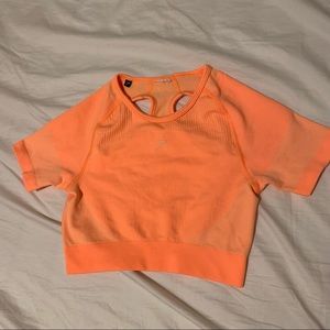 Gymshark Ultra Seamless Crop Top - Orange